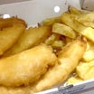 Kids Cod Bites (4 Pcs), Chips and a Kids Drink