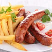 Kids Jumbo Plain Sausage, Chips and a Kids Drink