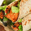 Chicken Tikka Roll in Fresh Naan